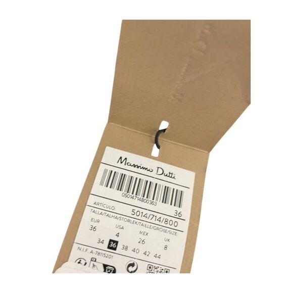 Massimo Dutti Womens Pants EU 36 US 4 Trousers Straight Leg Black 5014/714 NWT - Picture 6 of 11